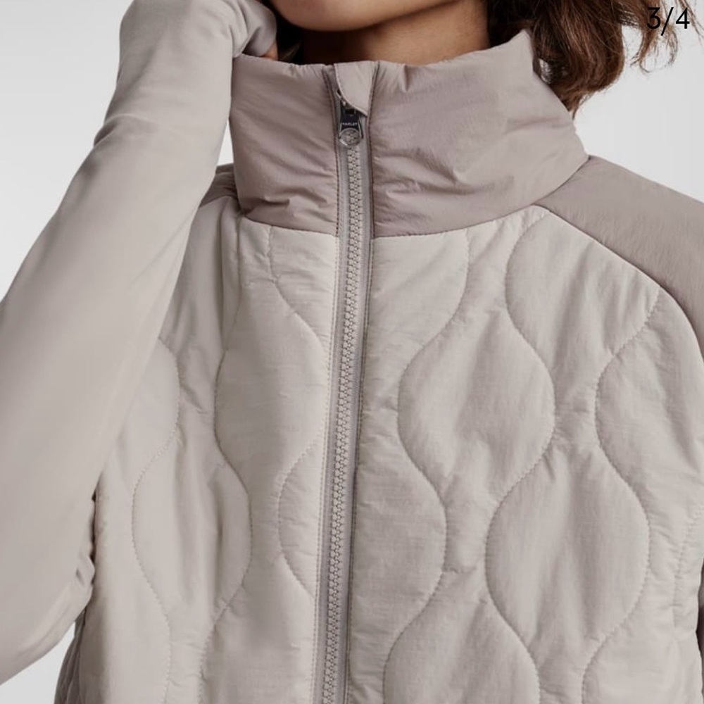 Varley Maher Quilted Vest - Mauve & Tan S - Picture 2 of 9
